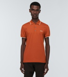 Zegna - Cotton-blend piqué polo shirt