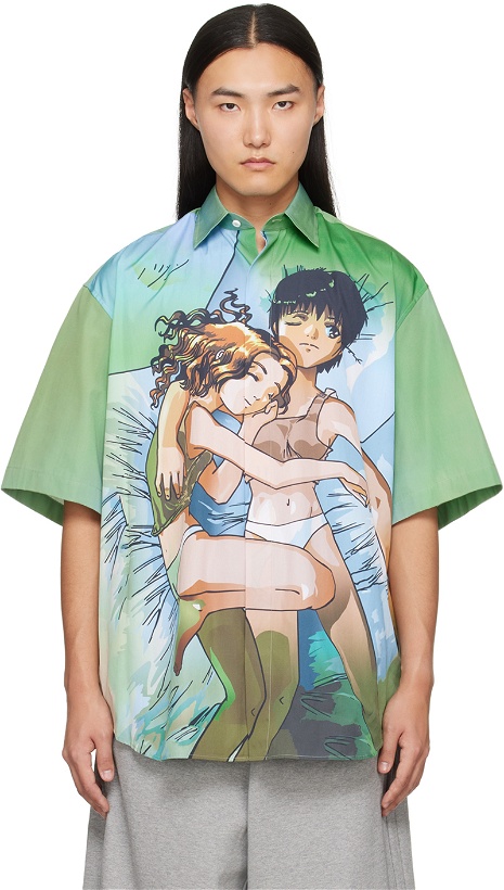 Photo: VETEMENTS Green Anime Shirt