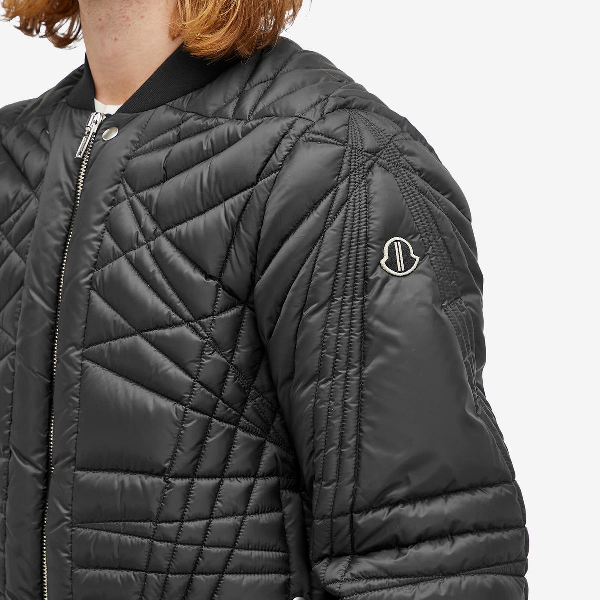 Rick Owens Men's x Moncler Megapenta Flight Jacket in Black Rick Owens