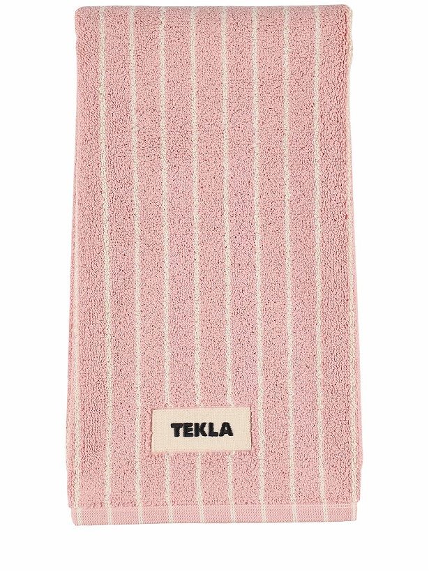 Photo: TEKLA Shaded Pink Striped Bath Mat