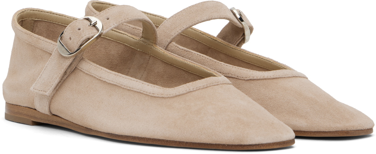 Le Monde Beryl Beige Mary Jane Ballerina Flats Le Monde Beryl
