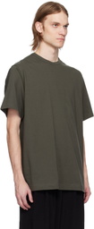 Y's For Men Khaki Logo Print Short Sleeve T-shirt
