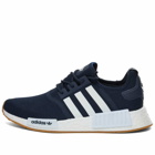 Adidas Men's NMD_R1 Sneakers in Legend Ink/White/Gum