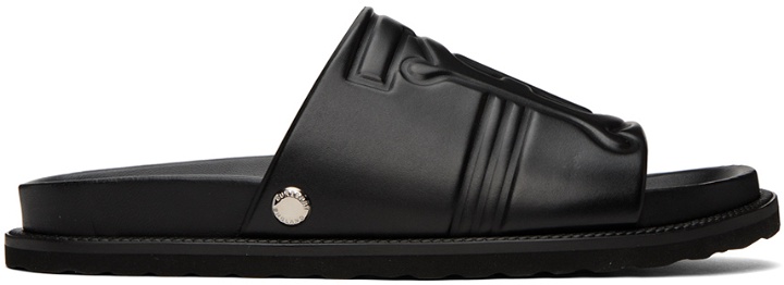 Photo: Burberry Black Motif Sandals
