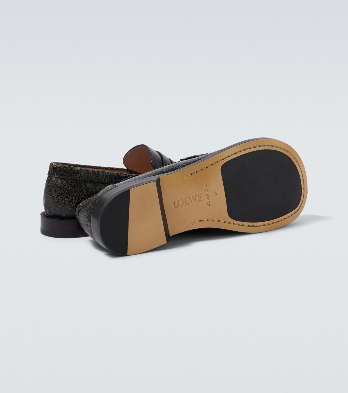Loewe Campo leather penny loafers