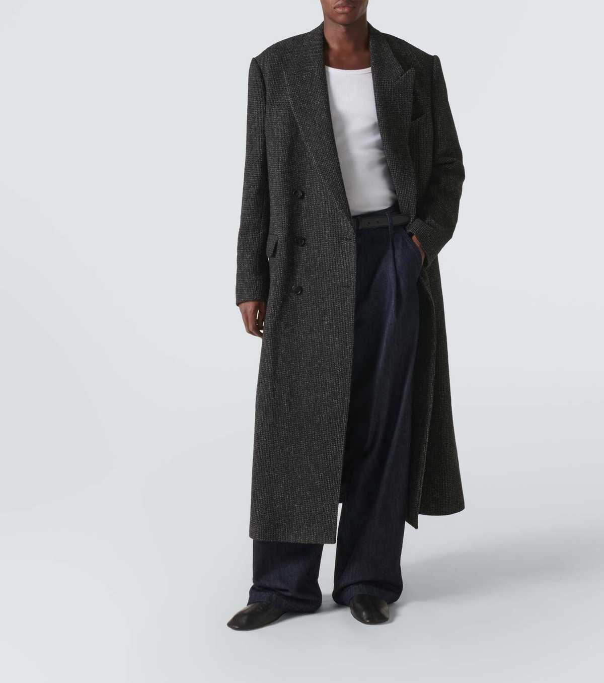 Dries Van Noten Herringbone wool coat Dries Van Noten