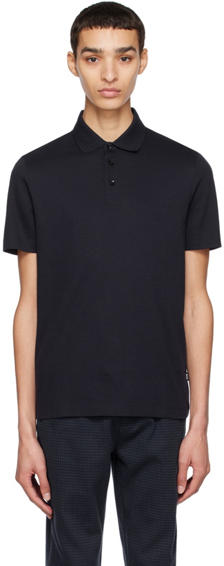 Photo: BOSS Navy Pitton Polo