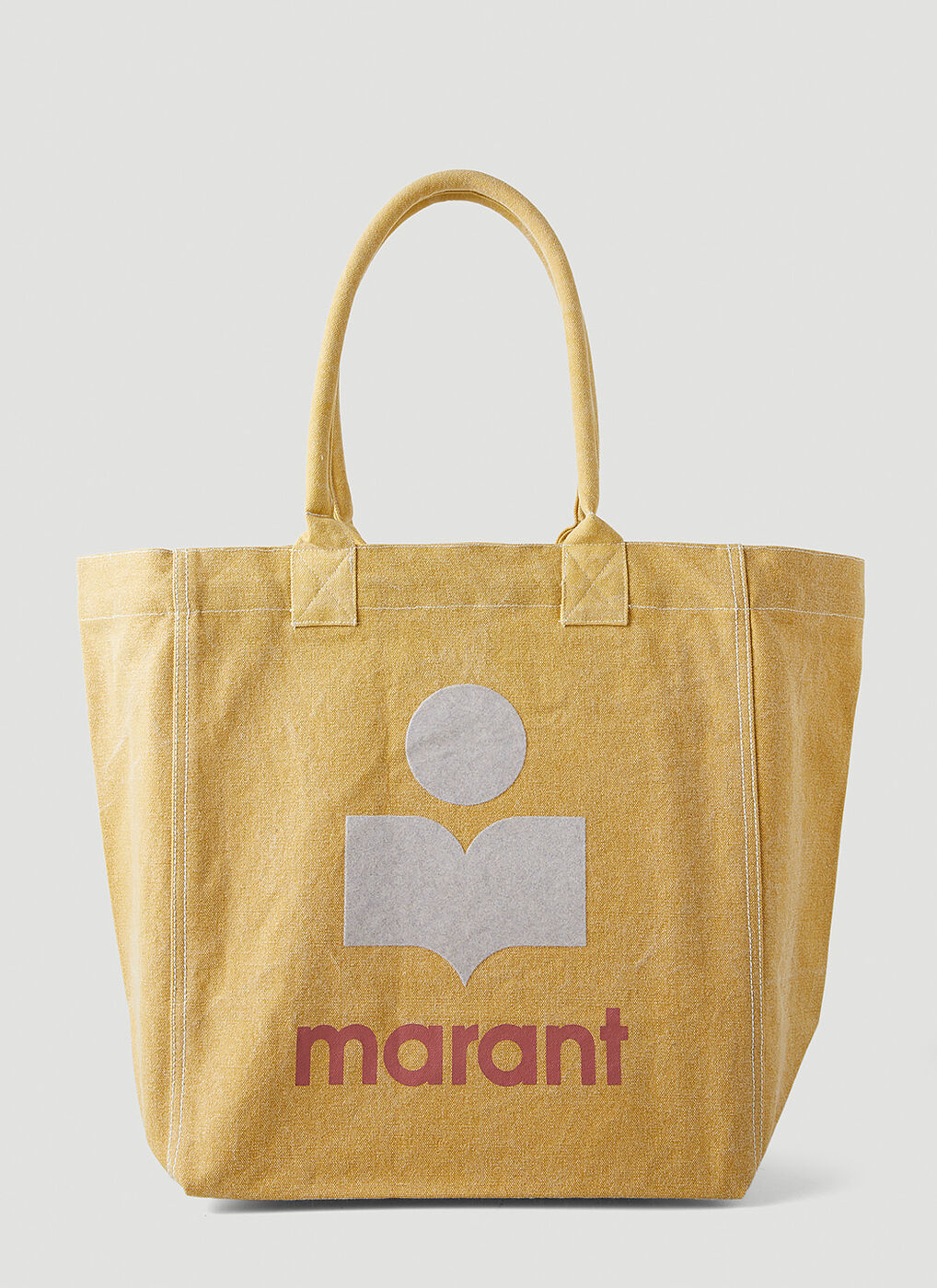 ★Isabel Marant★ Small Suede Yenki Logo Tote Bag Light Yell Isabel Marant Women's Yenky Tote Bag - Yellow | Coggles