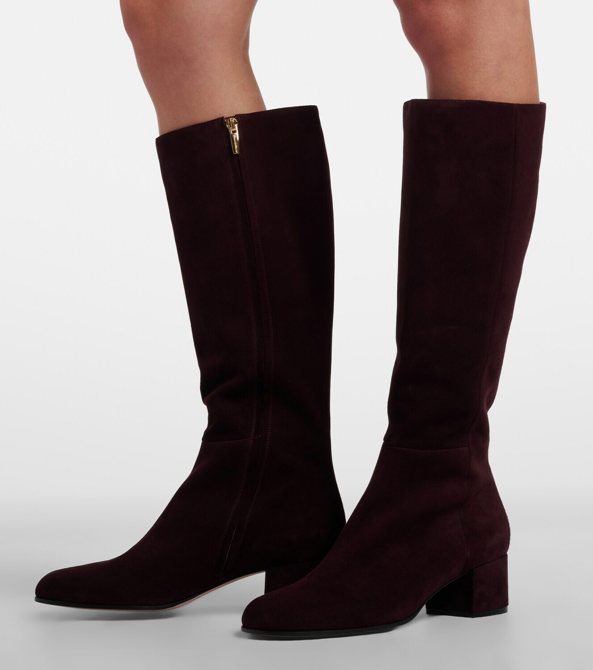 Gianvito Rossi Suede knee-high boots