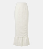 Posse Matilda tiered linen pencil skirt