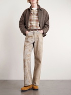 Visvim - Lumber Checked Wool and Linen-Blend Twill Shirt - Brown
