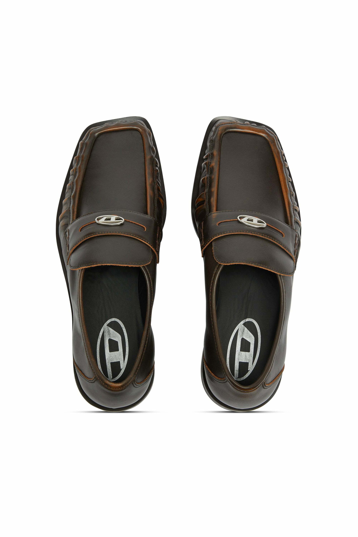 Diesel D-Amber - Penny loafers in leather - Moccasins and Mules - Man -