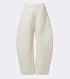 Alaïa Wool crêpe barrel-leg pants