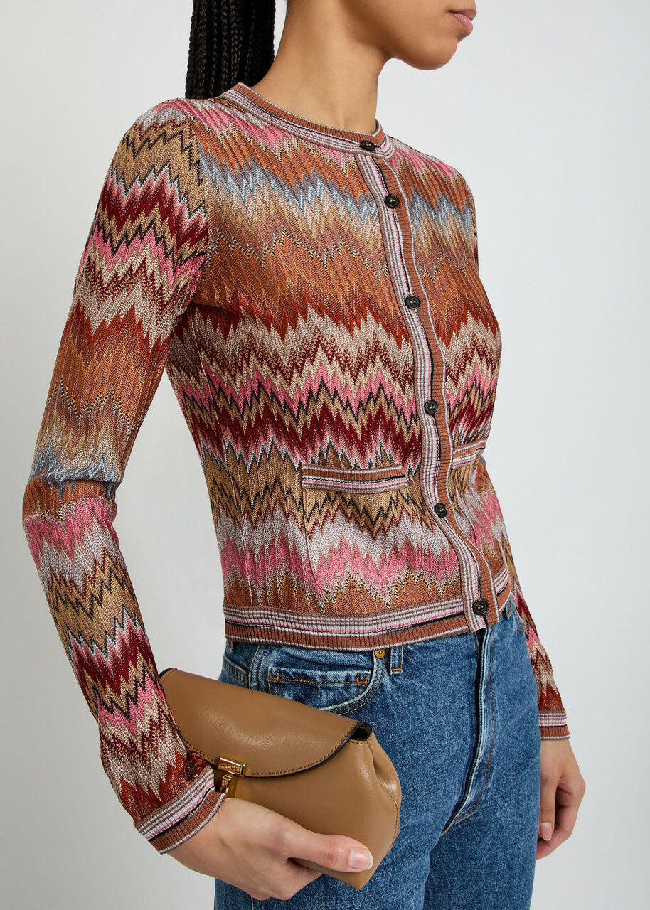 Missoni Zigzag Fine-knit Cardigan Multicoloured