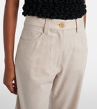 Khaite Callum wool and cashmere straight pants