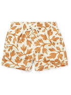 Atalaye - Lorenia Mid-Length Printed Recycled Swim Shorts - Orange