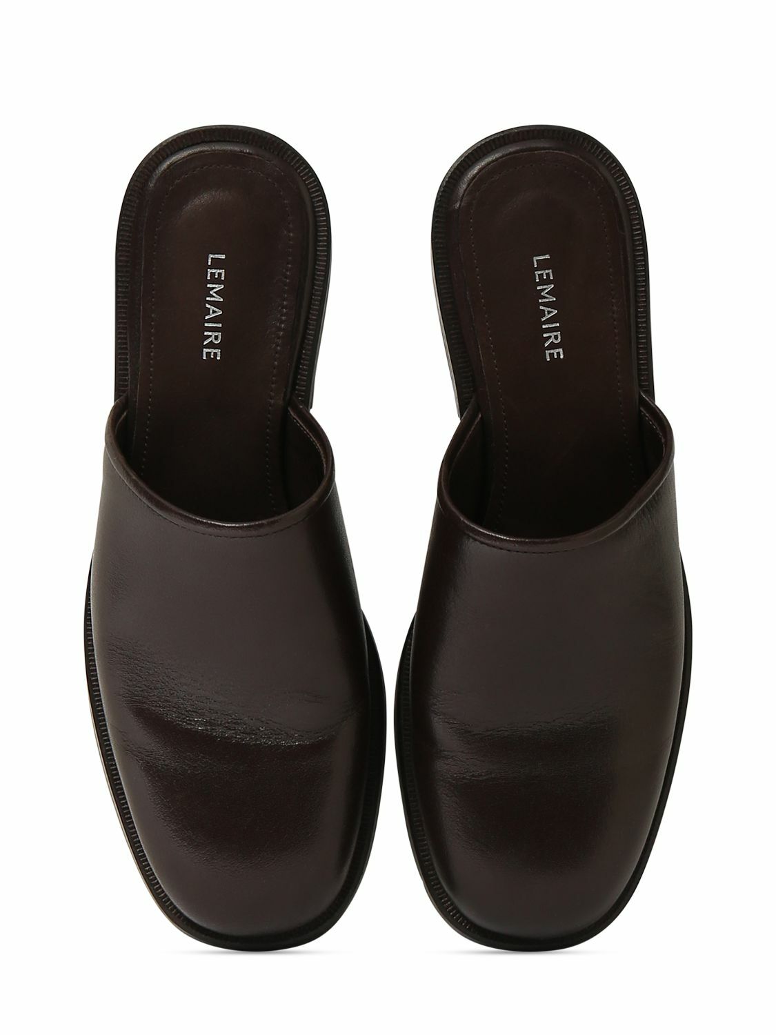 LEMAIRE - Square Leather Mules Lemaire