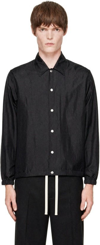 Photo: Jil Sander Black Sportswear 010 Silk Coach Jacket