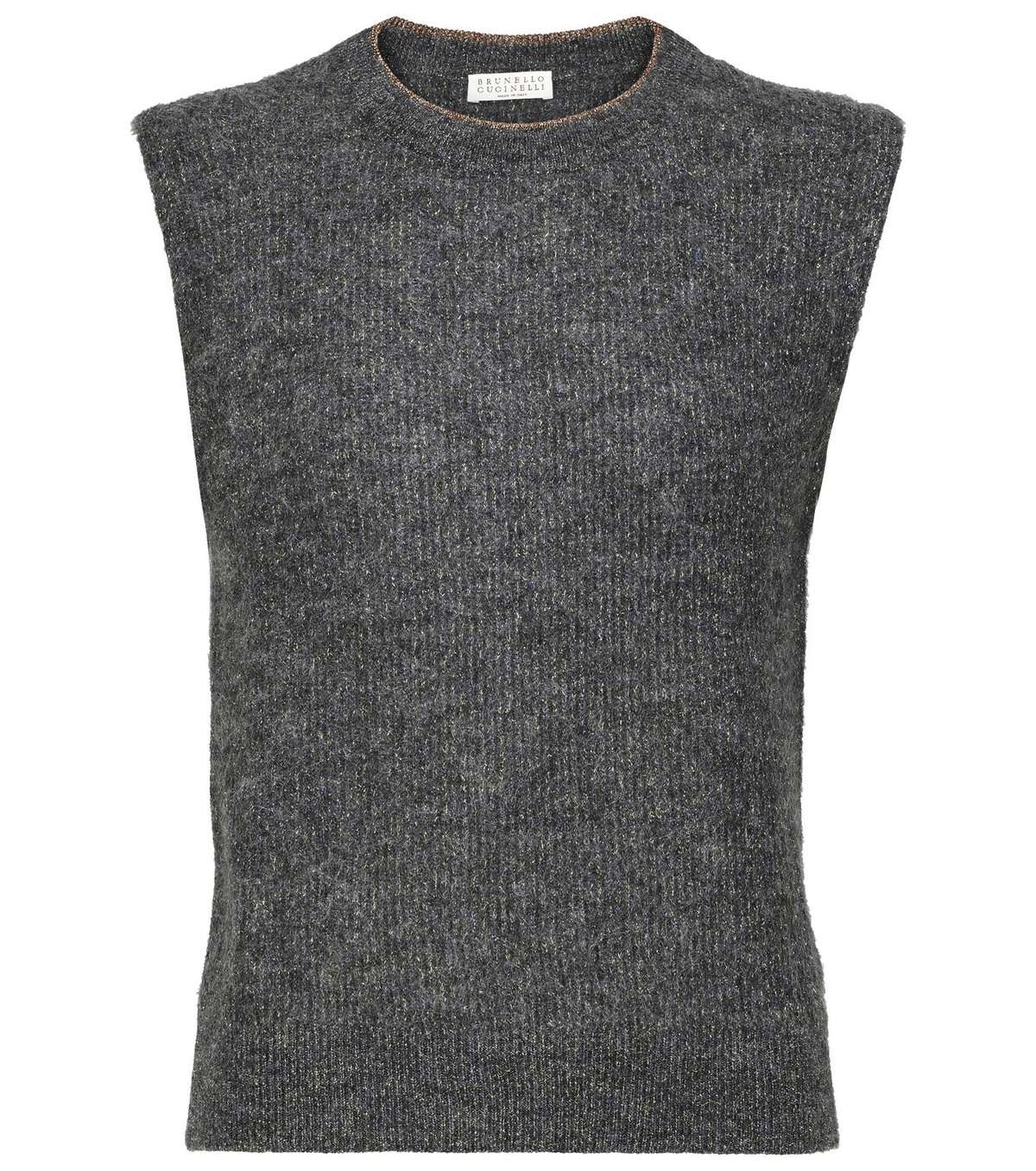 Brunello Cucinelli - Metallic mohair-blend sweater vest Brunello Cucinelli