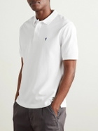 Noah - Iris Embroidered Cotton-Piqué Polo Shirt - White