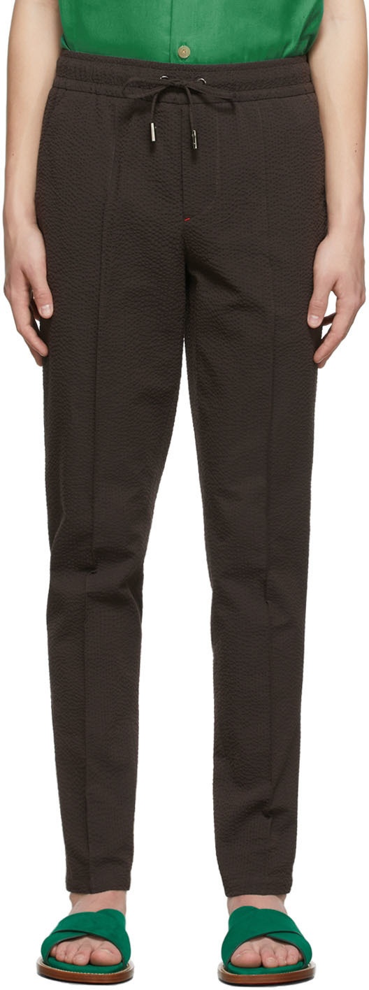 Photo: Isaia Brown Cotton Trousers