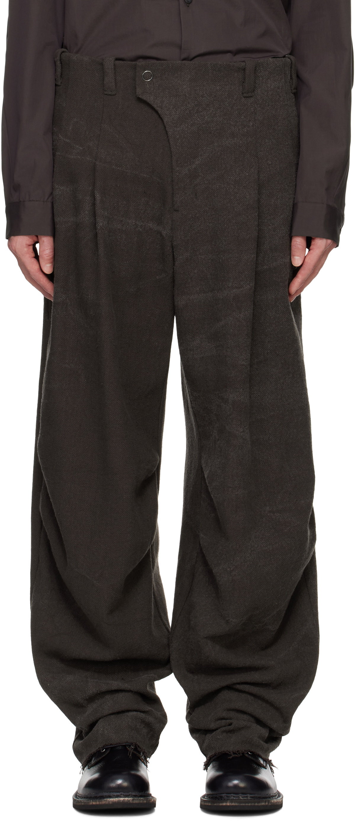 DEVOA Gray Baggy Trousers