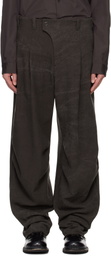 DEVOA Gray Baggy Trousers
