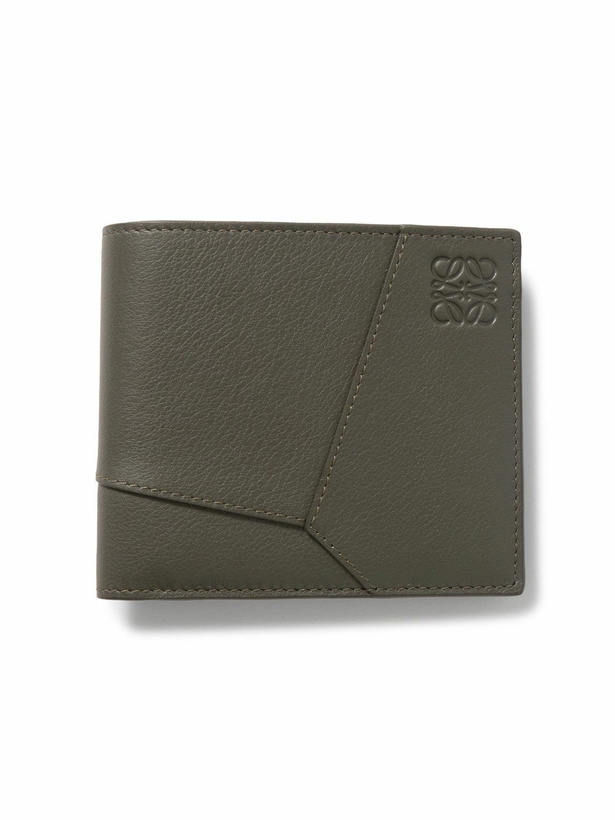Photo: LOEWE - Puzzle Logo-Embossed Leather Billfold Wallet