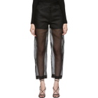 Toteme Black Organza Novara Trousers
