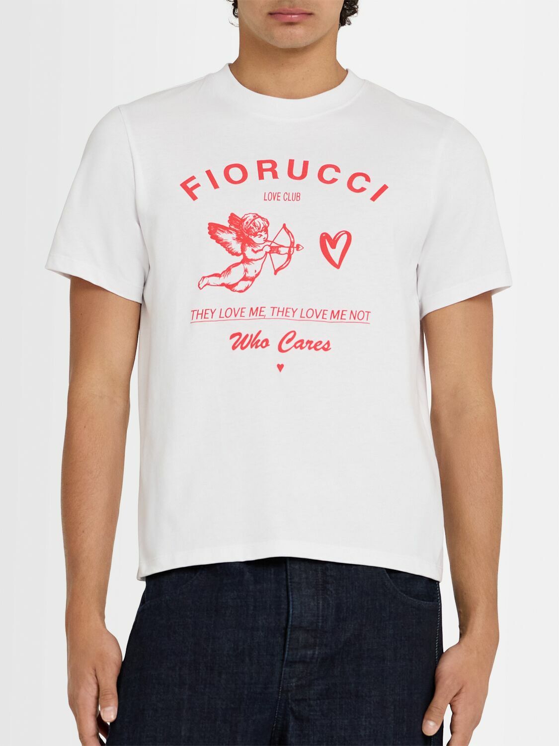 FIORUCCI Cupid Love Club Printed Cotton T-shirt