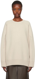 Lanvin Beige Cape Sweater