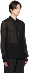 Hyein Seo Black Button Shirt