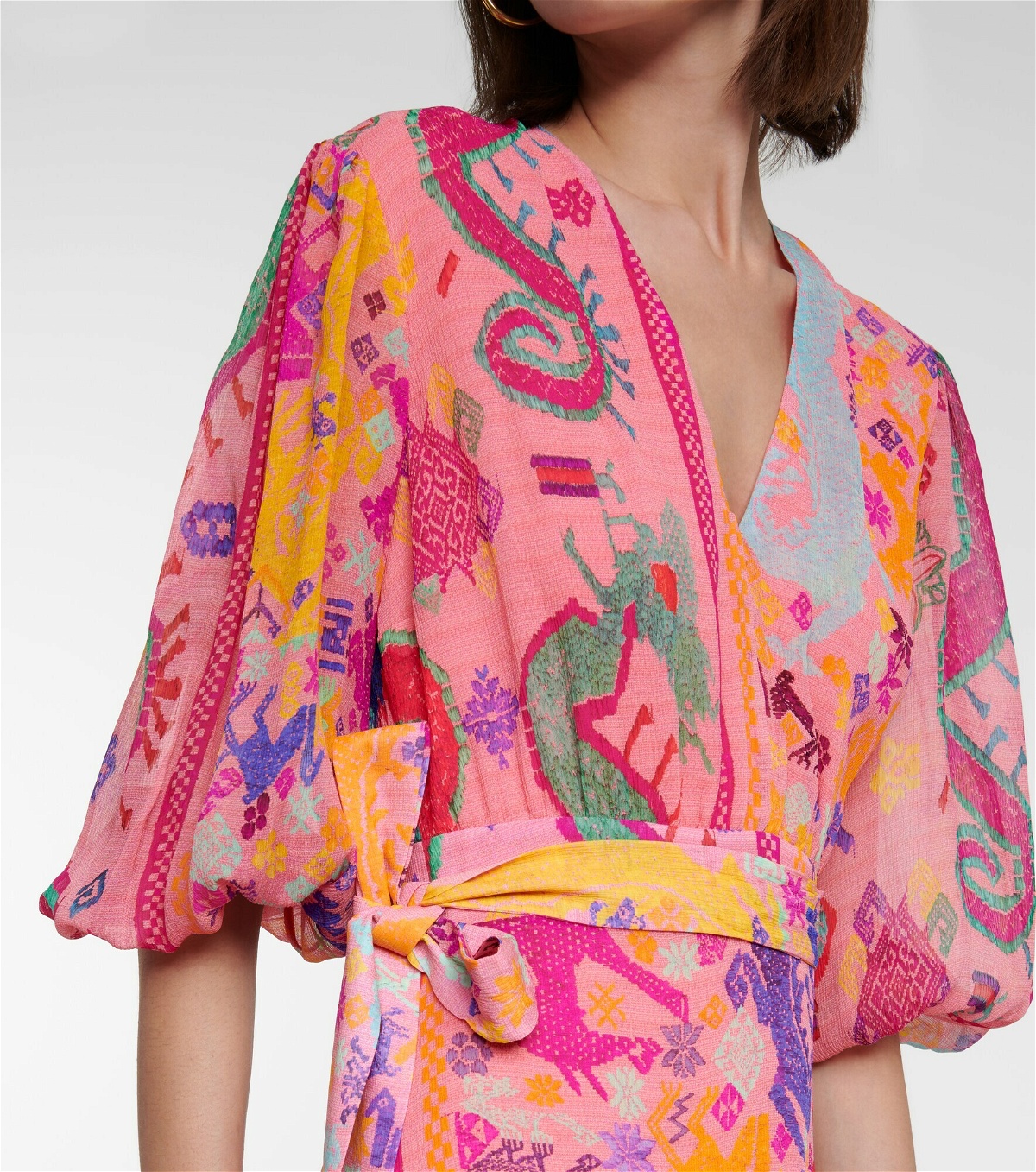 Etro - Printed silk midi dress Etro
