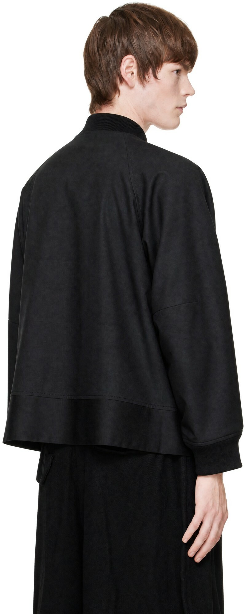 Black Comme des Garçons Black Glen Check Bomber Jacket