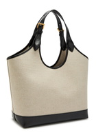 Versace Large Leather and Canvas Tote bag - Black - One Size