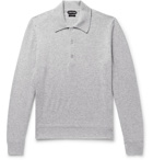 TOM FORD - Mélange Cashmere Polo Shirt - Gray