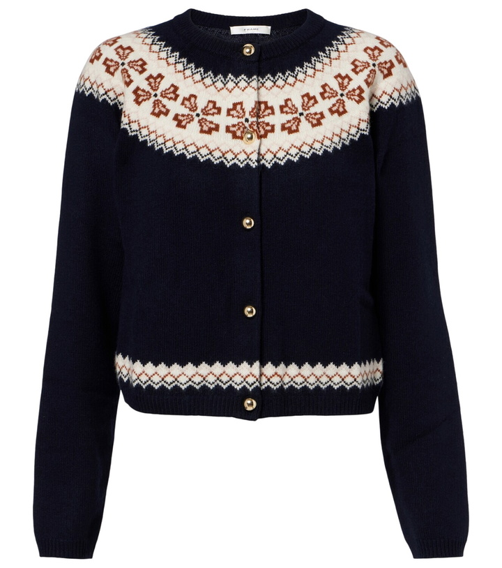 Photo: Frame Fair Isle cashmere cardigan