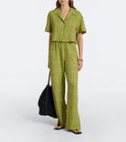 Asceno Loreto checked cotton wide-leg pants