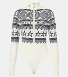 Perfect Moment Wool intarsia bodysuit