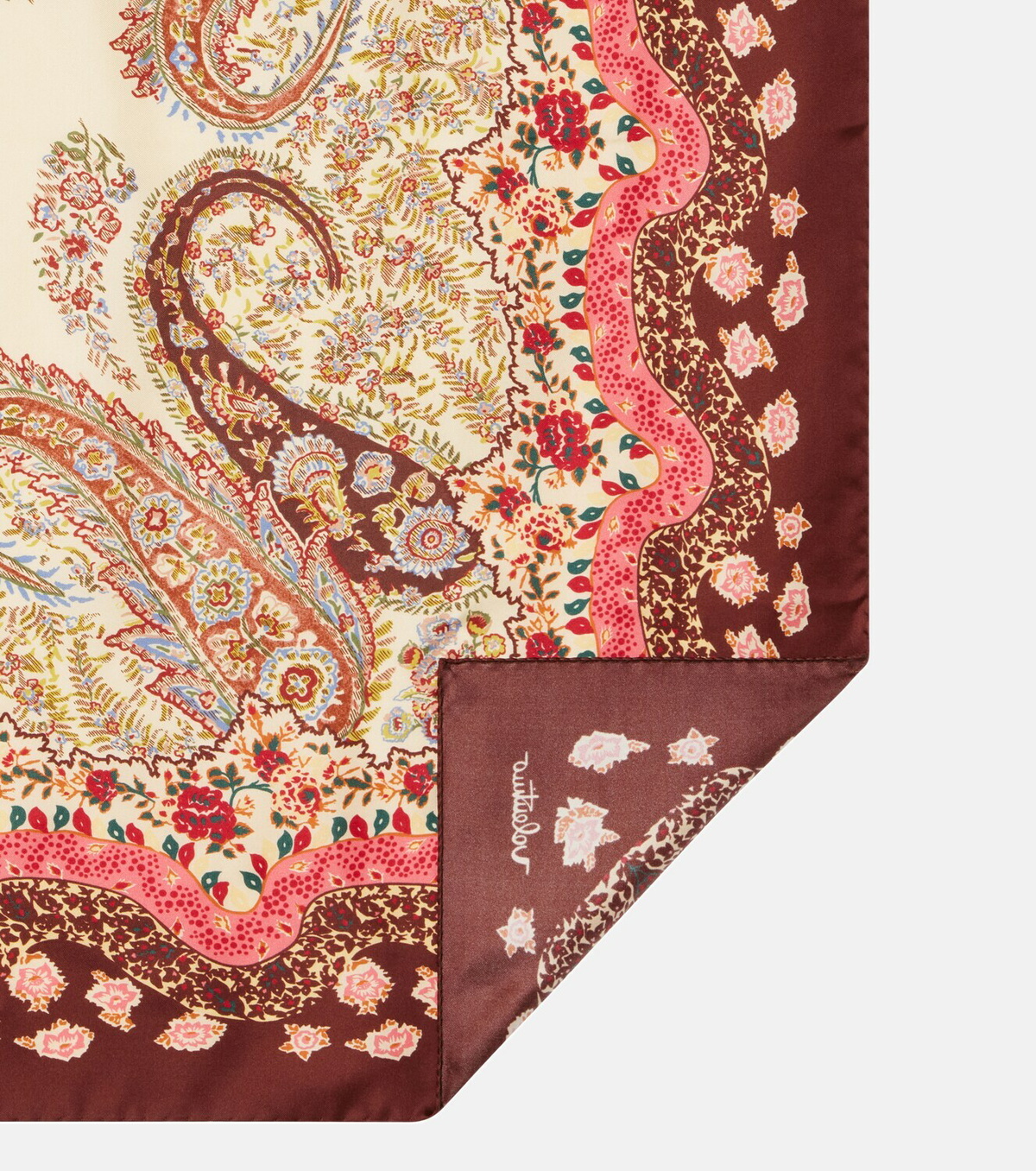 Valentino Printed silk twill scarf