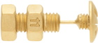 Maison Margiela Gold Bolt & Nut Screw Single Earring