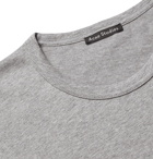 Acne Studios - Logo-Appliquéd Mélange Cotton-Jersey T-Shirt - Gray