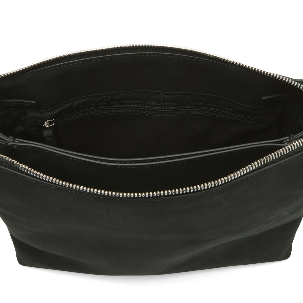 DUNST Women's 2 Way Suede Cross Body Bag in Black 