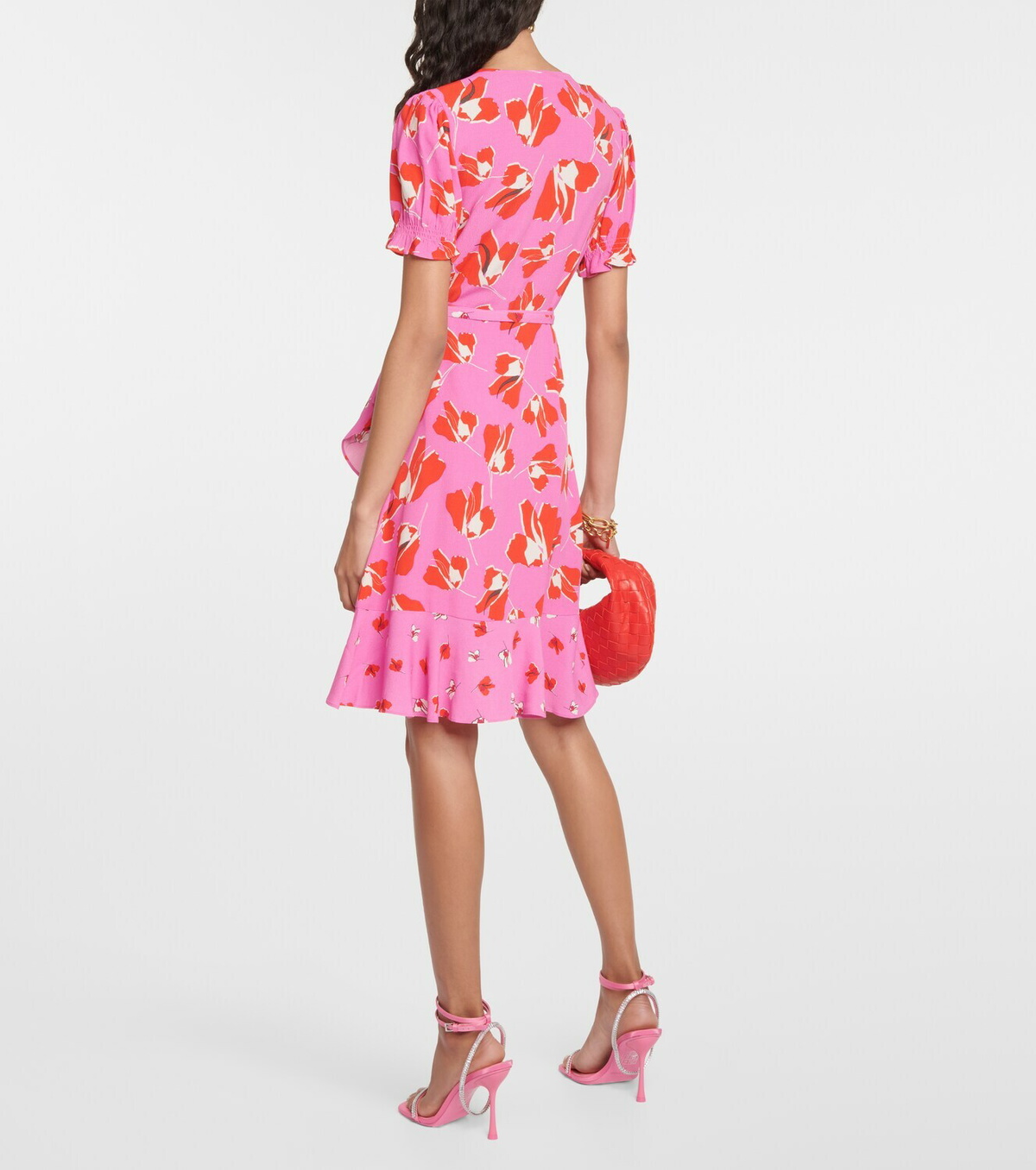 Diane von Furstenberg Emilia printed wrap minidress Diane von Furstenberg