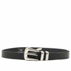 Nudie Jeans Co Men's Western Silver Belt in Black