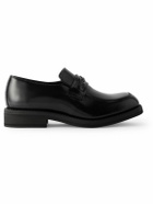 Our Legacy - Nakano Braid-Trimmed Leather Loafers - Black