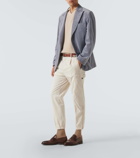 Brunello Cucinelli Mid-rise cotton-blend cargo pants