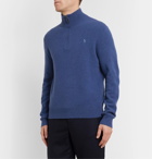Polo Ralph Lauren - Wool and Cashmere-Blend Half-Zip Sweater - Blue