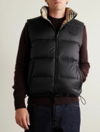 Burberry - Slim-Fit Reversible Quilted Checked Down Gilet - Neutrals