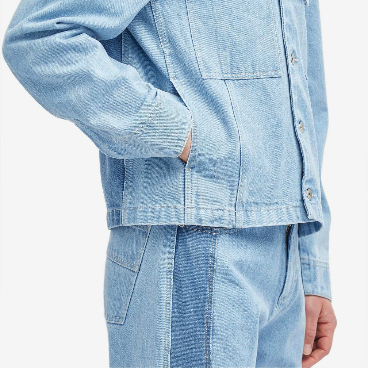 Magic Castles Men's Trip Jacket in Indigo Denim Mix